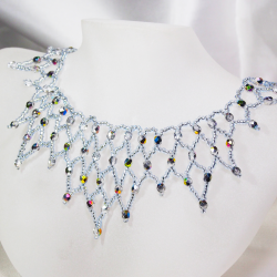 Necklace - Waterfall Phaedora - Necklace - Laiton argenté